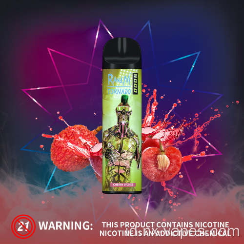 Hot menjual randm 8000puffs sekaligus e-cigartte 10pack